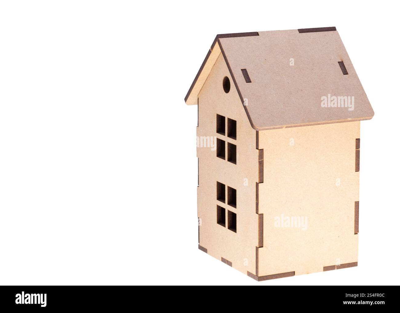 cardboard house isolated on white background Stock Photo - Alamy