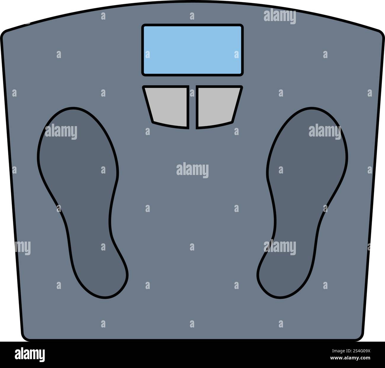 Flat design icon Floor scales of in ui colors. Vector illustration ...