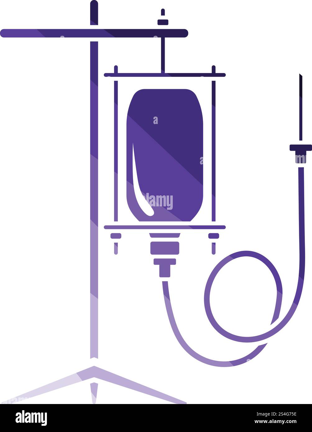 Drop counter icon. Flat color design. Vector illustration. Stock Vector