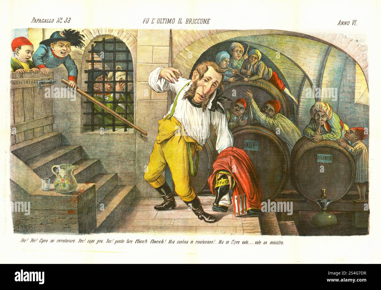 Augusto Grossi - The Rascal was the Last - 1878 Stock Photo - Alamy