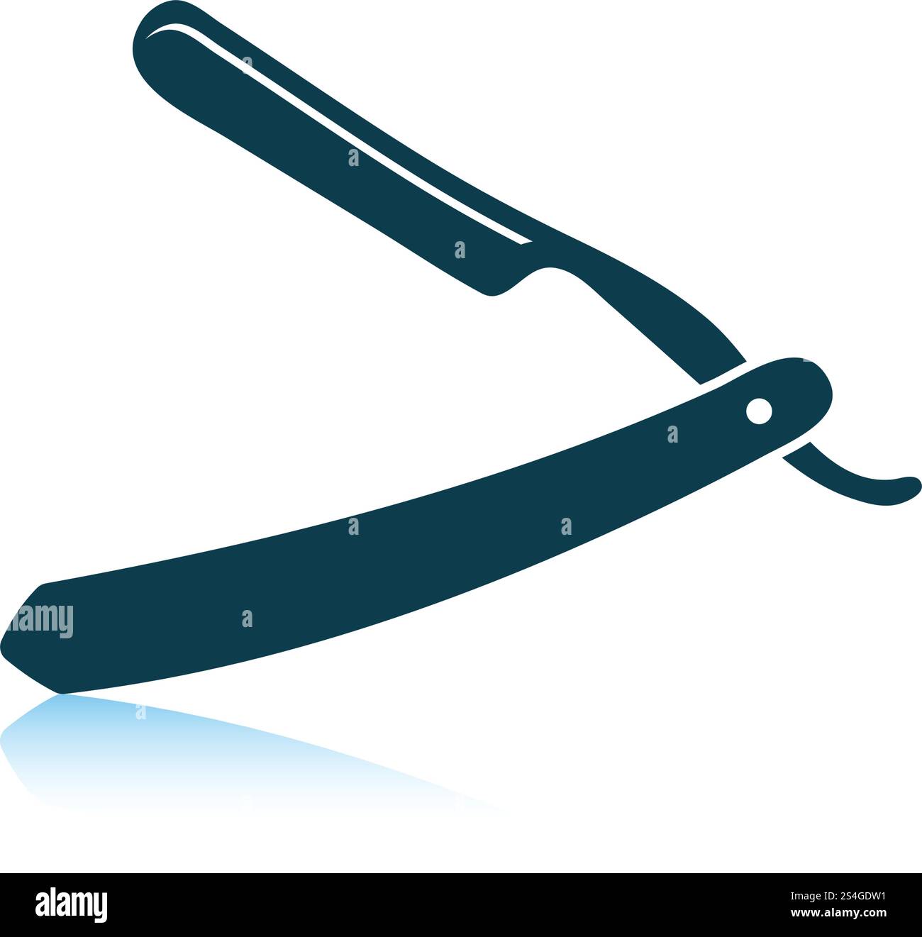 Razor icon. Shadow reflection design. Vector illustration Stock Vector ...
