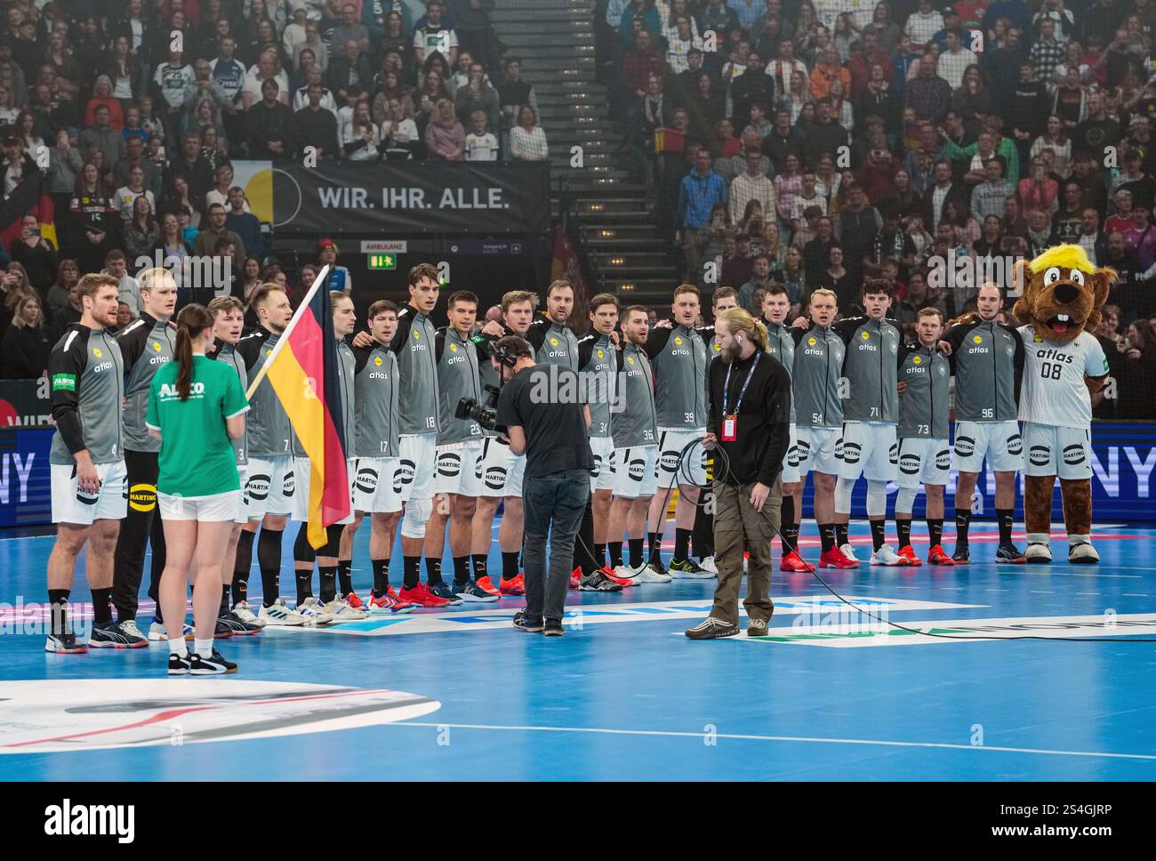 11 January 2025, Hamburg Handball International match, Germany