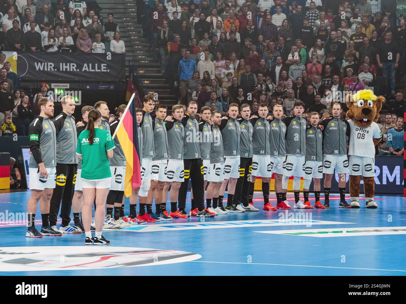 11 January 2025, Hamburg Handball International match, Germany