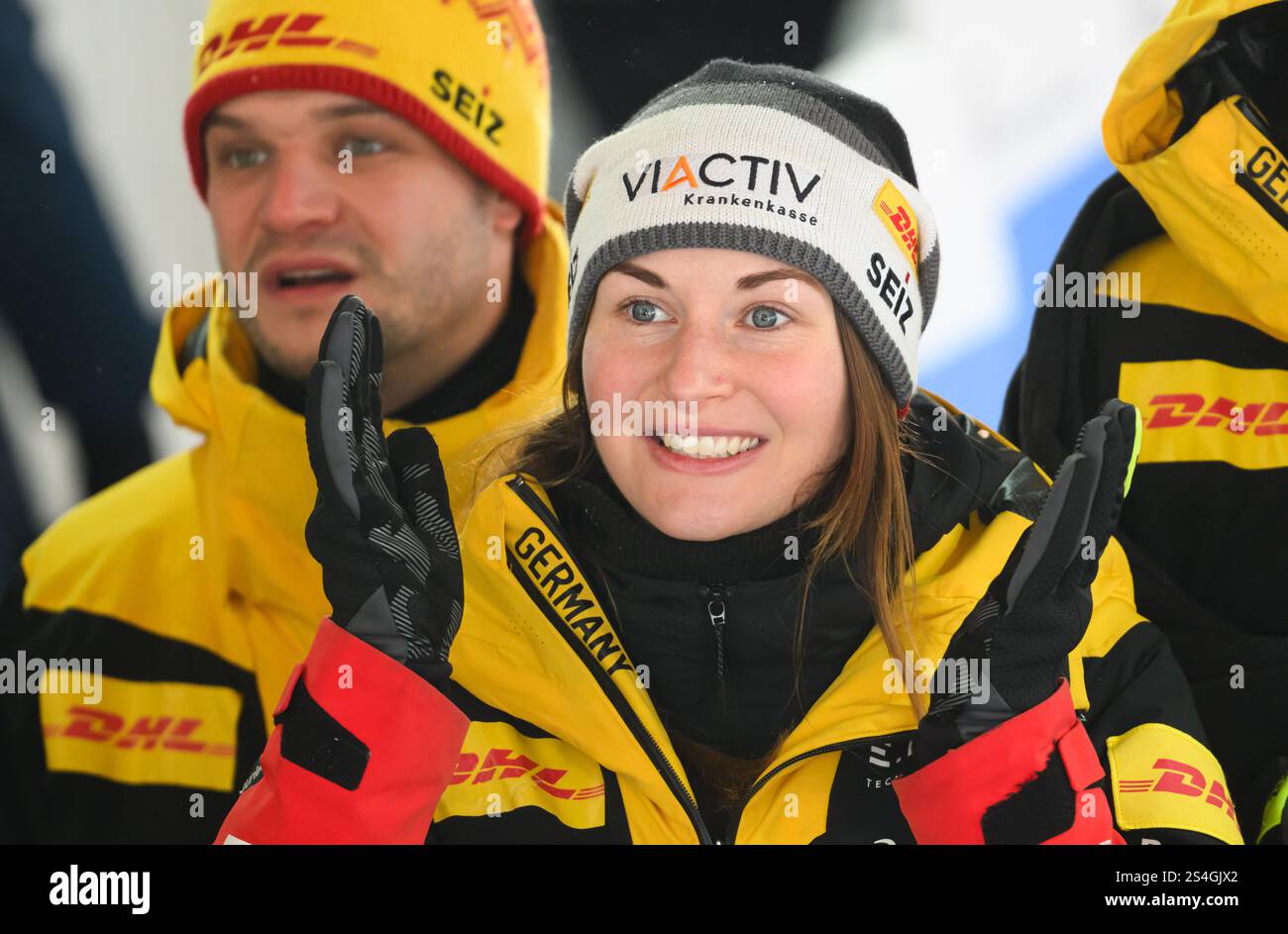 11 January 2025, Saxony, Altenberg: Luge: World Cup, single-seater, men ...