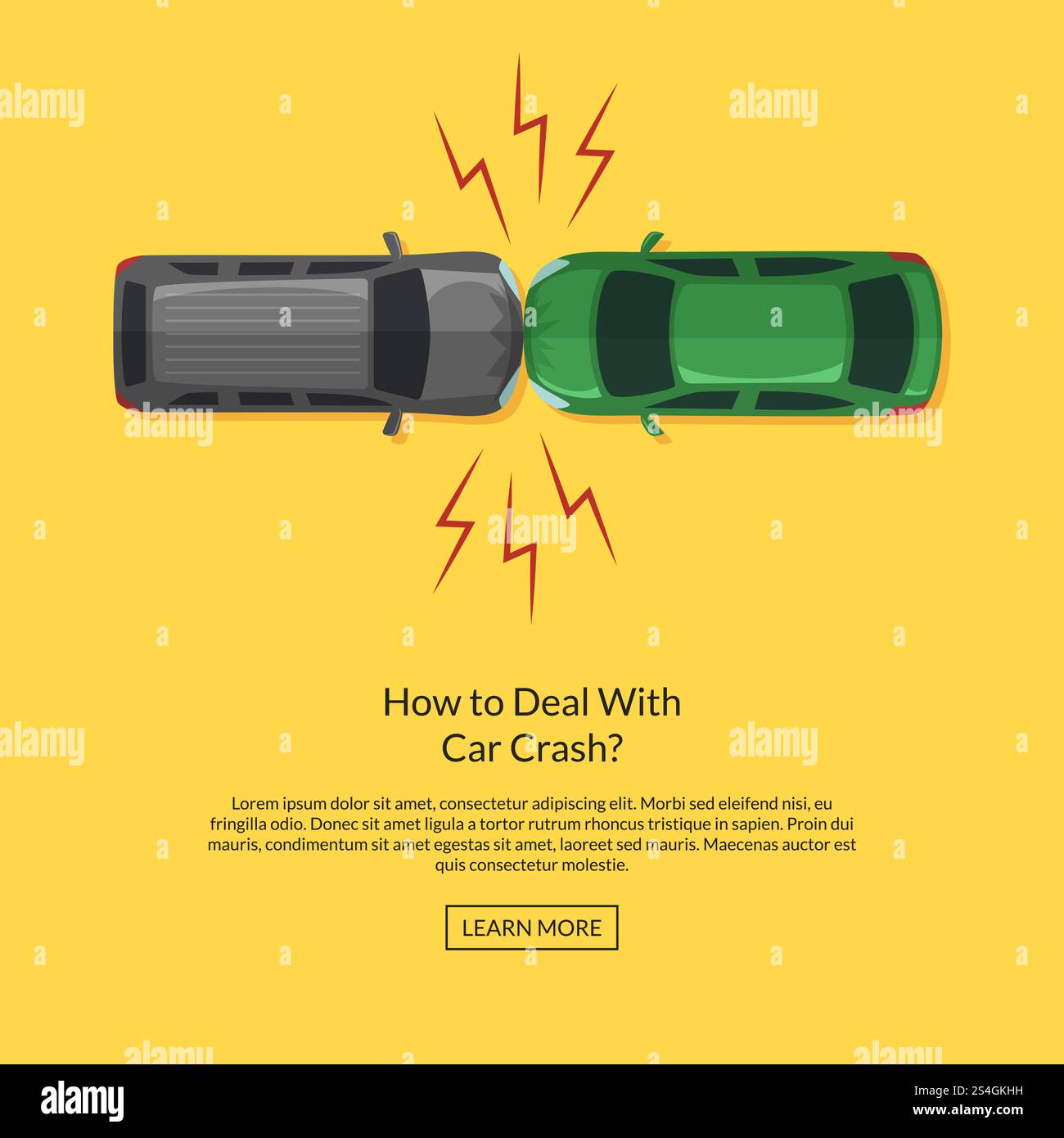 Two car crash cartoon hi-res stock photography and images - Alamy