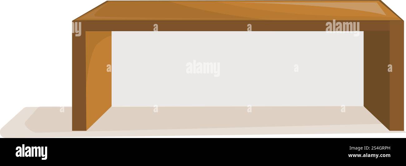 Computer table icon. Cartoon of computer table vector icon for web ...
