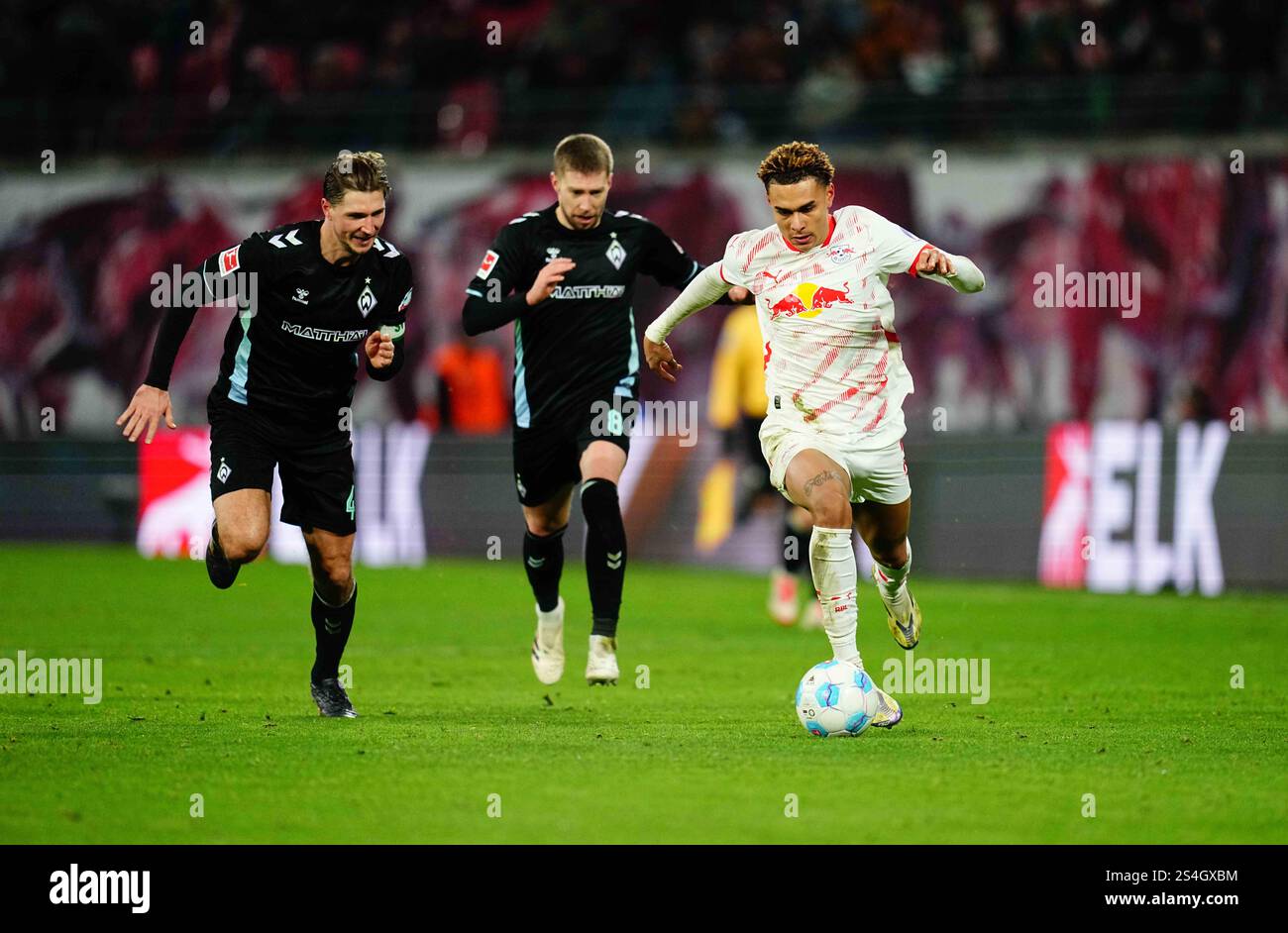January 12 2025 Antonio Nusa of RB Leipzig looks on during a 1