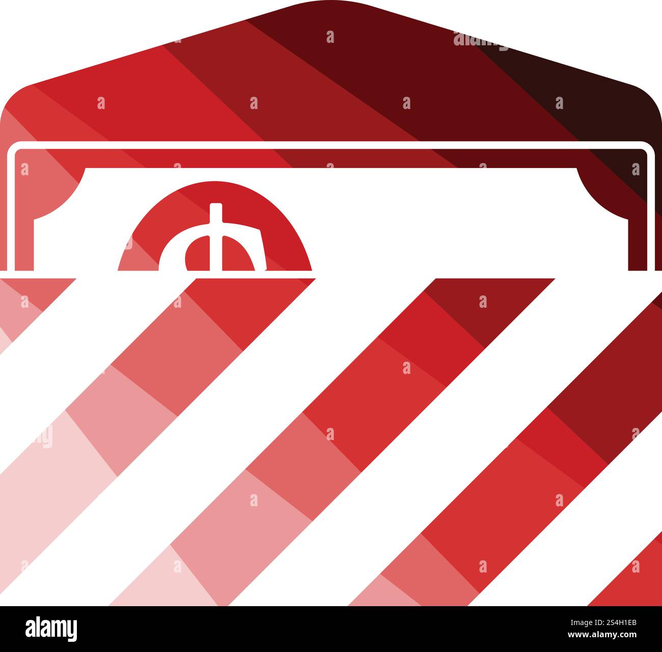 Birthday gift envelop icon with money  . Flat color design. Vector illustration. Stock Vector