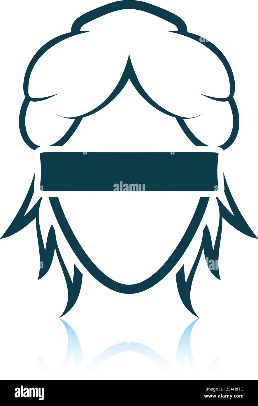 Femida head icon. Shadow reflection design. Vector illustration Stock ...
