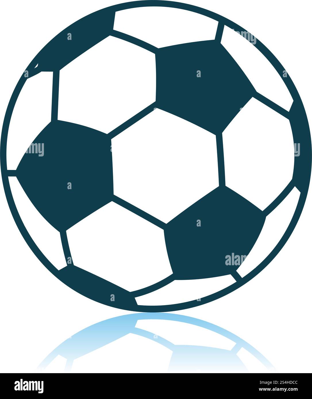 Soccer Ball Icon. Shadow Reflection Design. Vector Illustration Stock ...