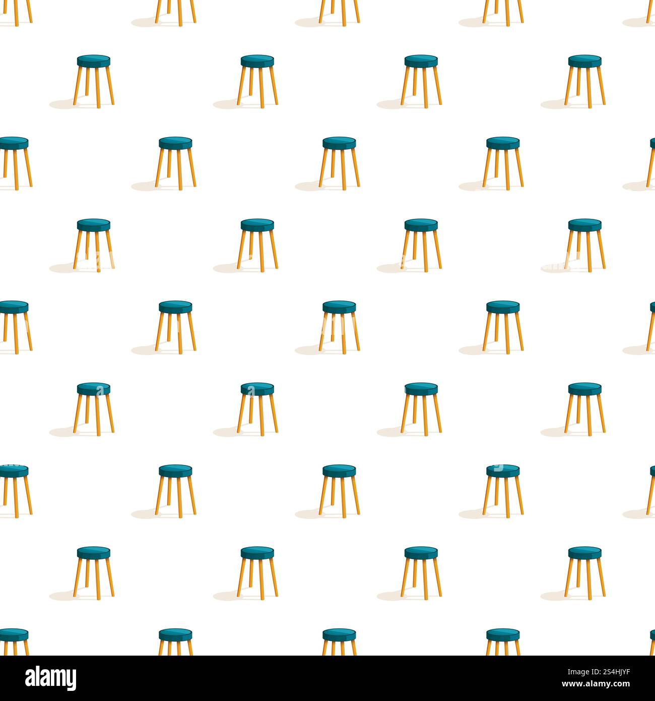 Kitchen chair pattern seamless repeat background for any web design. Kitchen chair pattern seamless Stock Vector