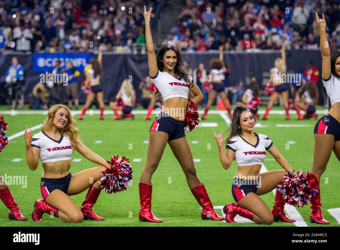 January 11, 2025 The Houston Texans Cheerleaders perform during a