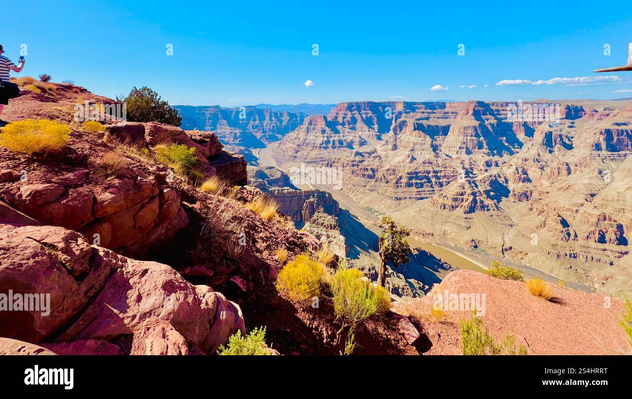 West Rim Grand Canyon, Arizona, USA - Smartphone Captured Stock Image