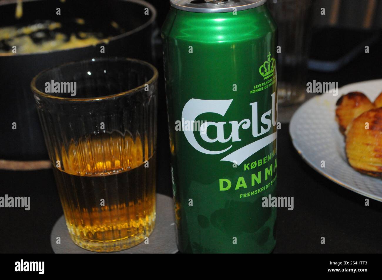 Copenhagen DenmarK 12 JANUARY 2025 Danish Cold Carlsberg Beer Can In Copenhagen Denmark 12 January 2025danish Cold Carlsberg Beer Can In Copenhagen Denmark Joseph Deandean Pictures Not For Commercial Use 2S4HTT3
