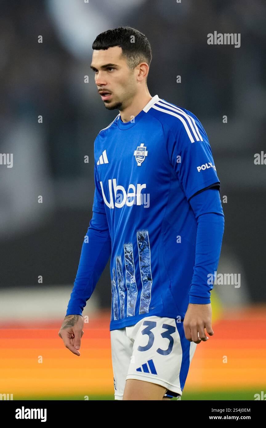 Rome, Italy. 10th Jan, 2025. Lucas Da Cunha of Como 1907 looks on ...