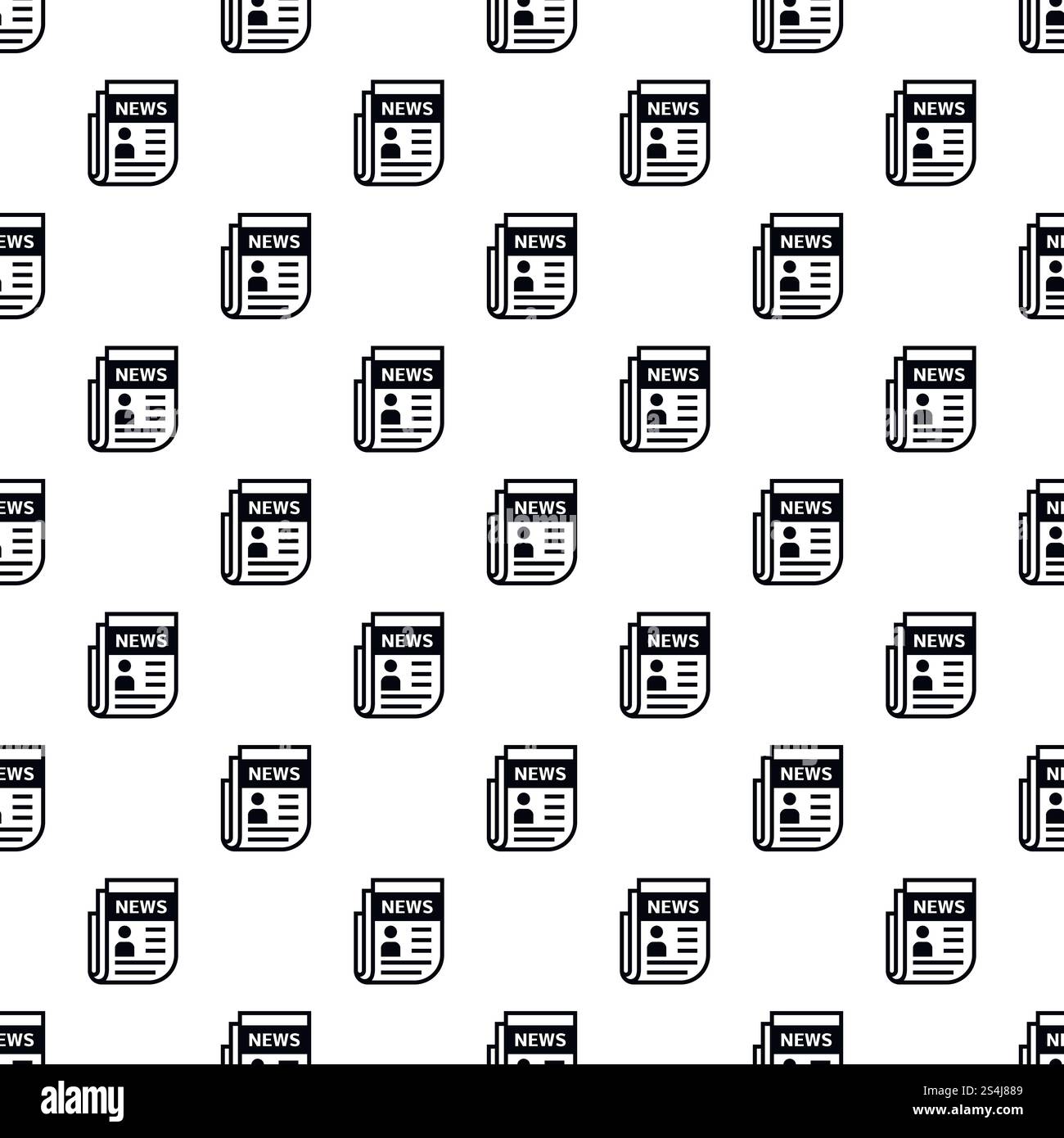 Newspaper election pattern seamless vector repeat for any web design. Newspaper election pattern seamless vector Stock Vector