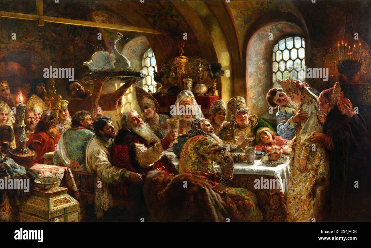 The wedding feast painting hi-res stock photography and images - Alamy, image size:1300x871