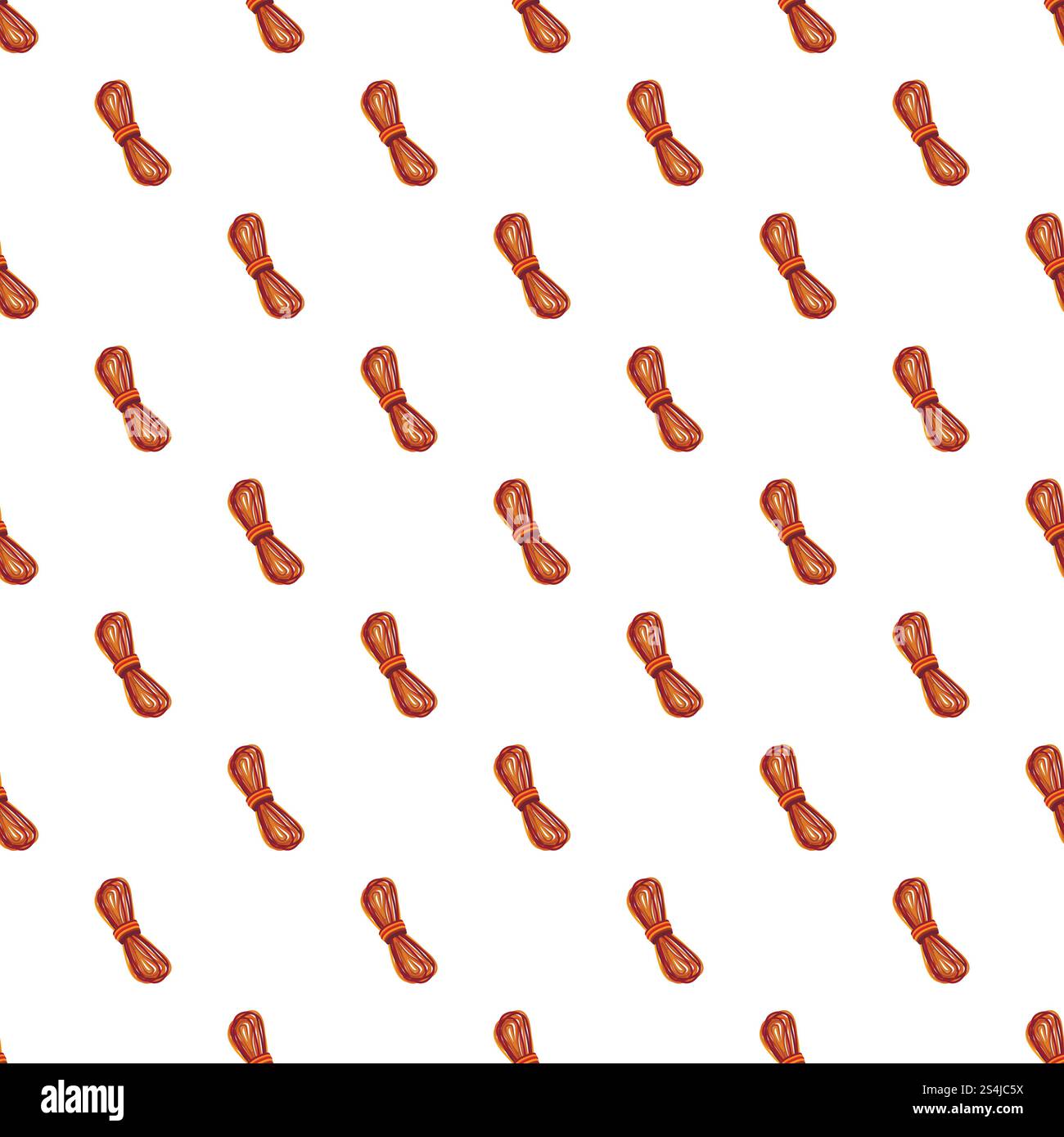 Climb rope pattern seamless vector repeat for any web design. Climb rope pattern seamless vector Stock Vector