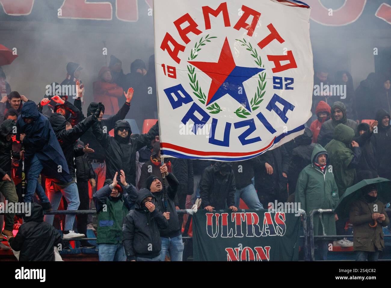 Cosenza, Italy, 12th January 2025, San Vito-Marulla Stadium: Fans of ...