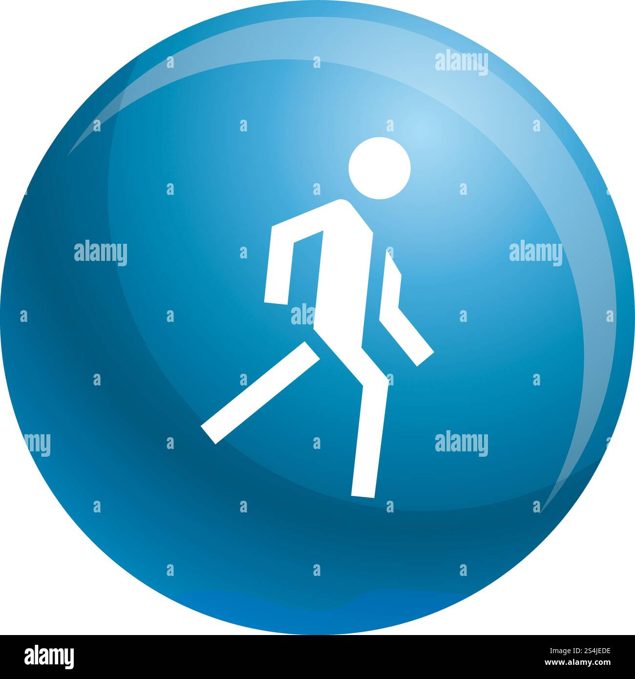 Running man icon. Simple illustration of running man vector icon for ...
