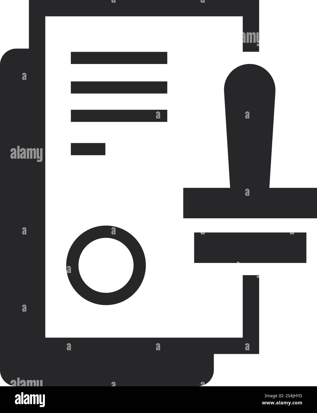 Black white approved stamp hi-res stock photography and images - Alamy