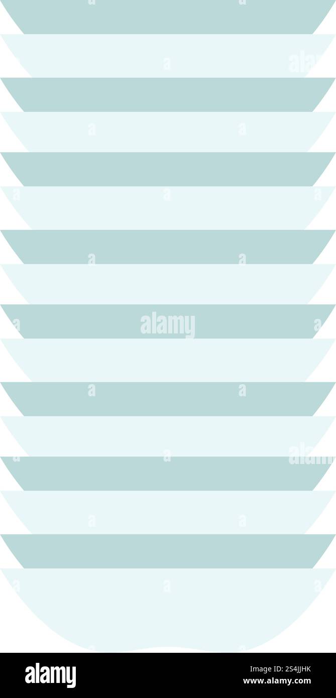 Stack plate icon. Flat illustration of stack plate vector icon for web design. Stack plate icon, flat style Stock Vector