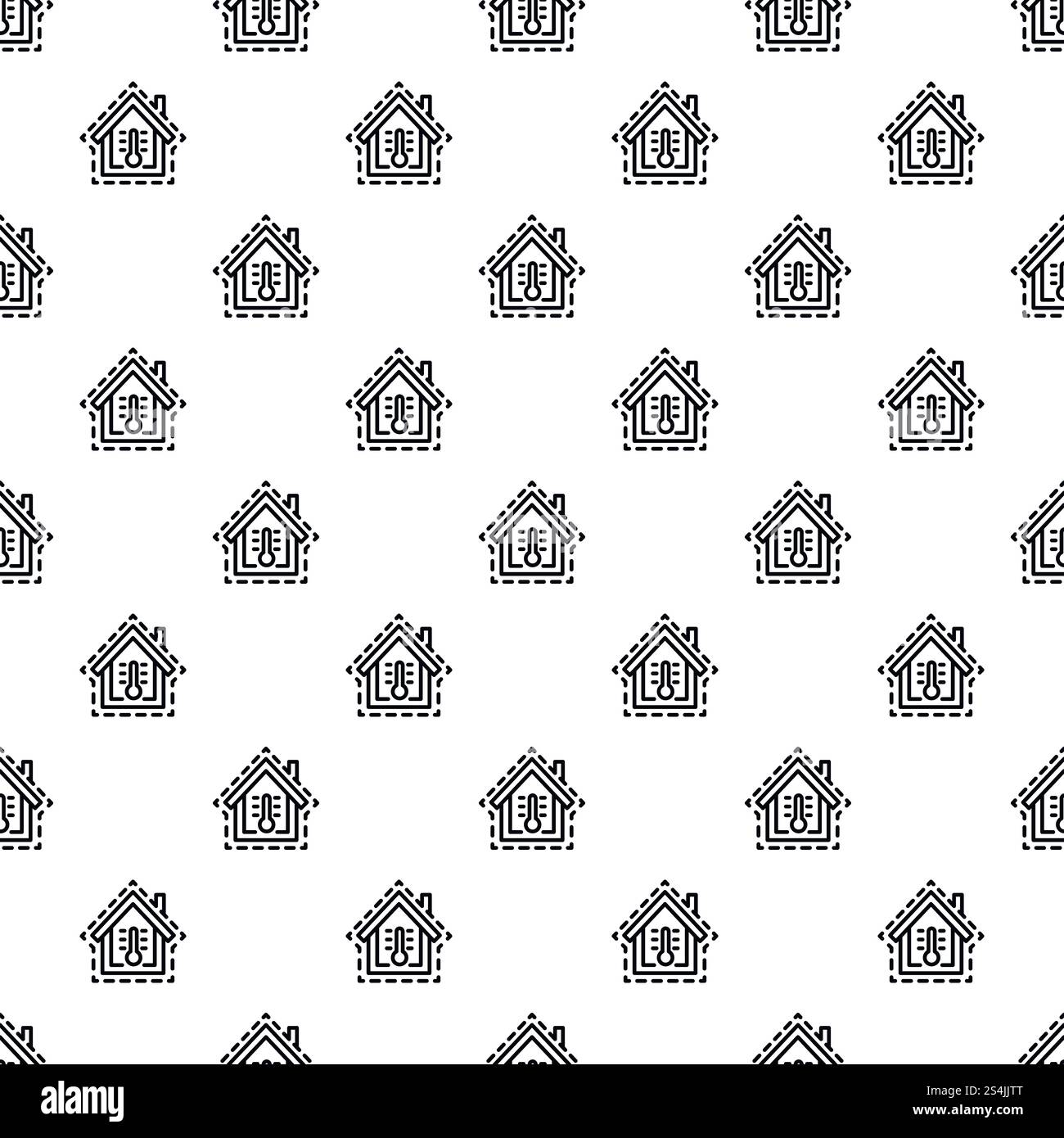 Control home temperature pattern seamless repeat background for any web design. Control home temperature pattern seamless Stock Vector
