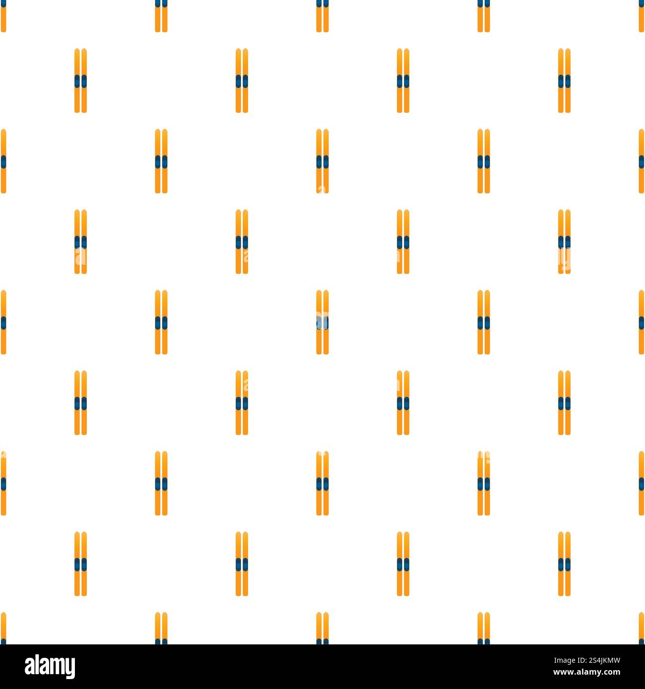 Ski gear pattern seamless vector repeat for any web design. Ski gear pattern seamless vector Stock Vector