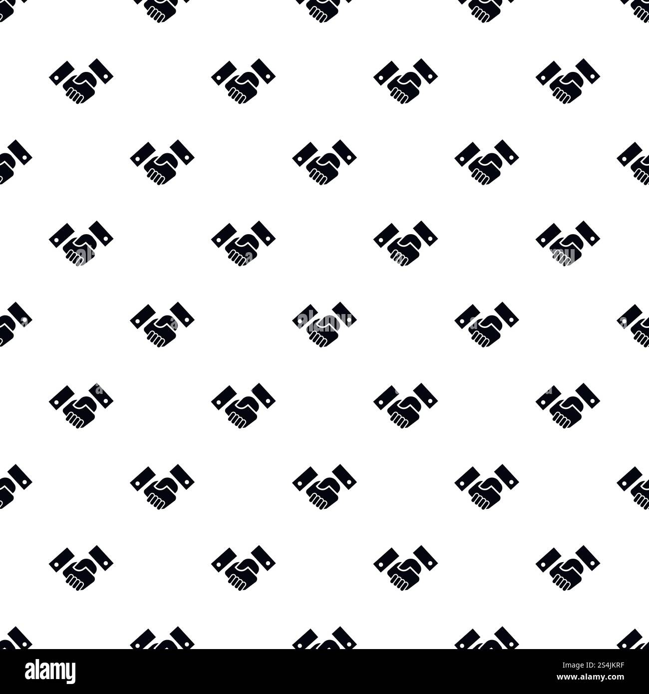 Handshake pattern seamless vector repeat for any web design. Handshake pattern seamless vector Stock Vector