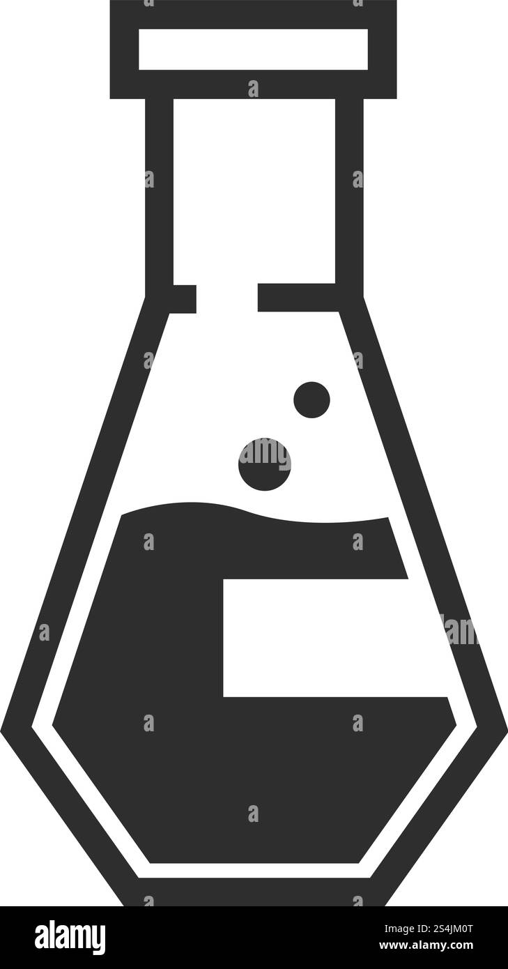 Conical flask icon. Simple illustration of conical flask vector icon ...