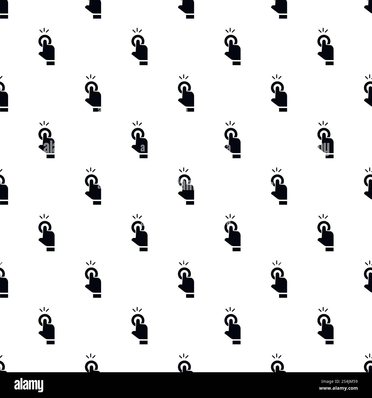Finger touch cursor pattern seamless vector repeat for any web design ...