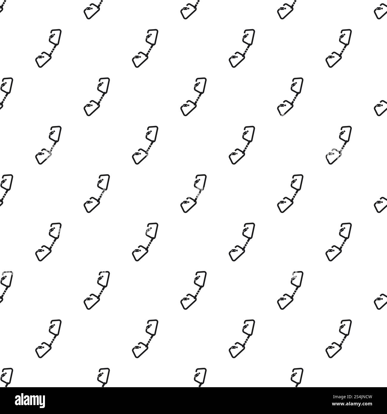 Double climb carabine pattern seamless vector repeat for any web design. Double climb carabine pattern seamless vector Stock Vector