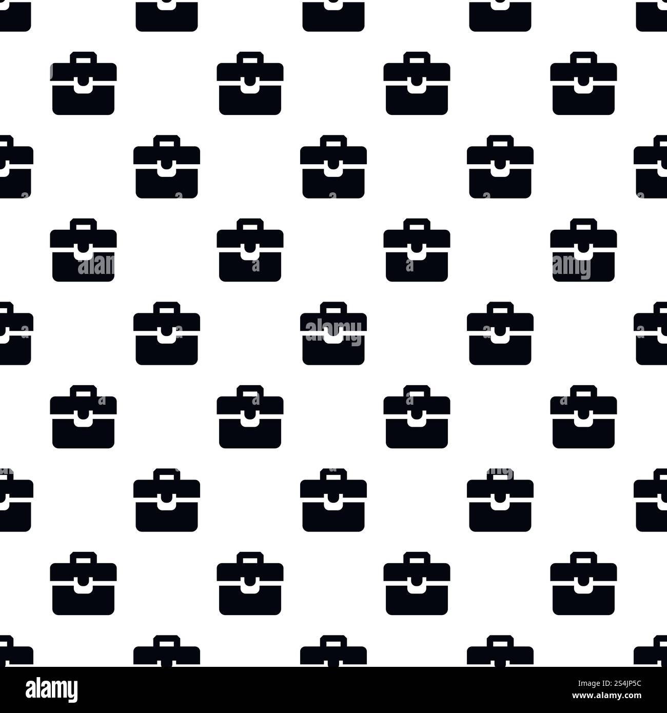 Briefcase pattern seamless vector repeat for any web design. Briefcase pattern seamless vector Stock Vector