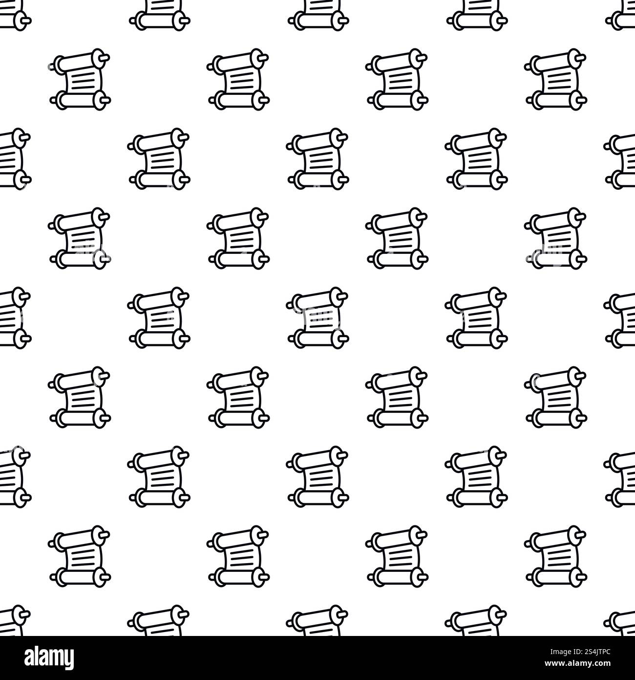 Torah papyrus pattern seamless vector repeat for any web design. Torah papyrus pattern seamless vector Stock Vector