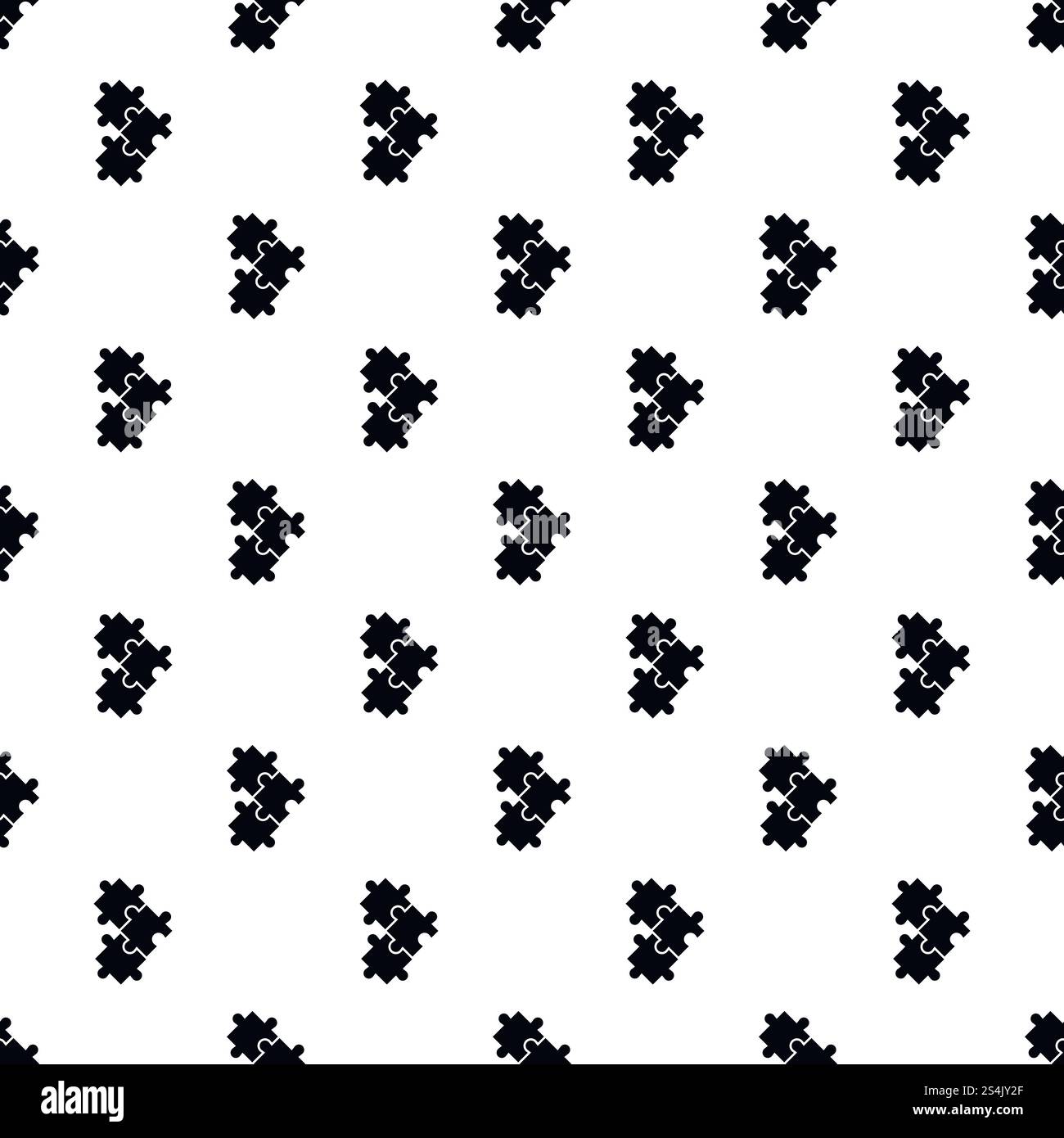Puzzle pattern seamless vector repeat for any web design. Puzzle pattern seamless vector Stock Vector