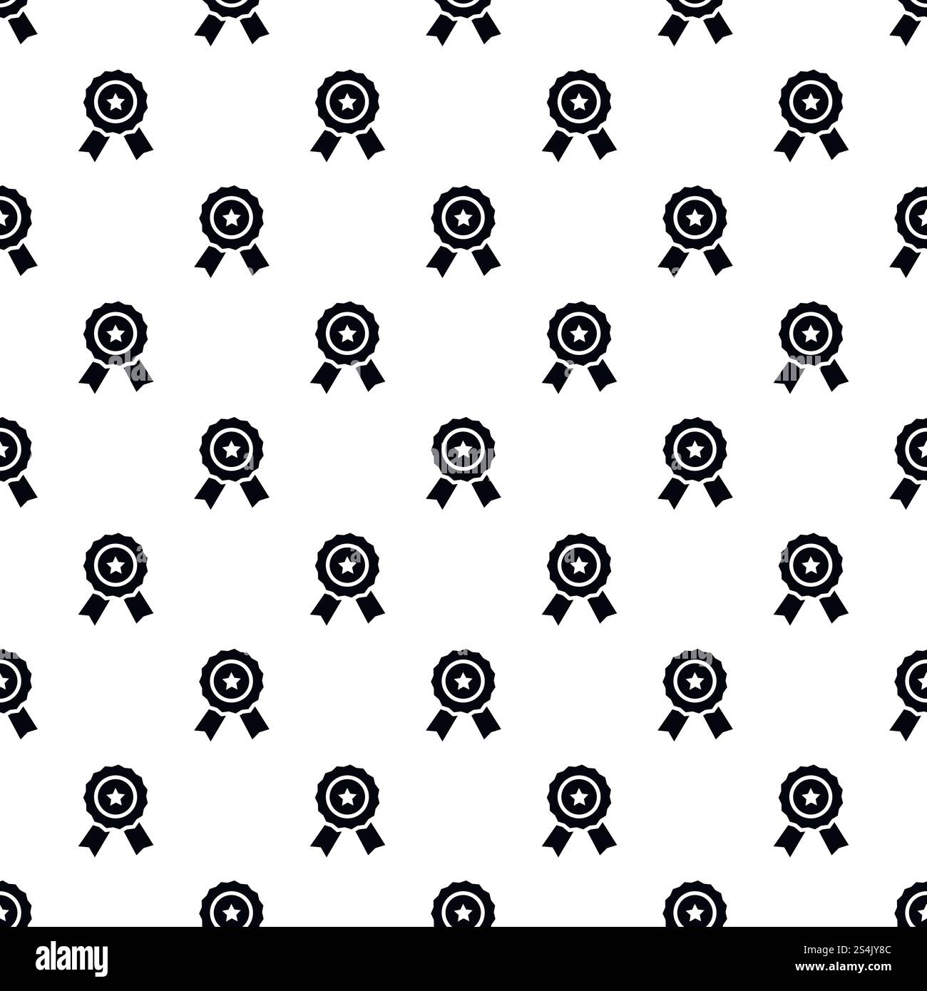 Star emblem pattern seamless vector repeat for any web design. Star emblem pattern seamless vector Stock Vector
