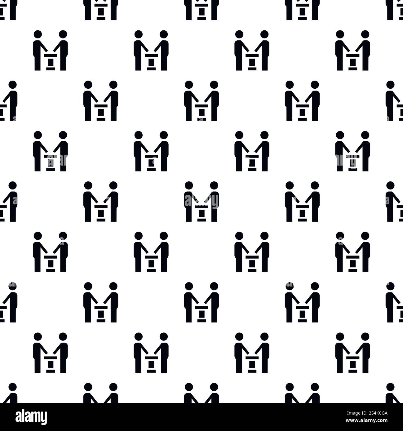 Political debate pattern seamless vector repeat for any web design. Political debate pattern seamless vector Stock Vector