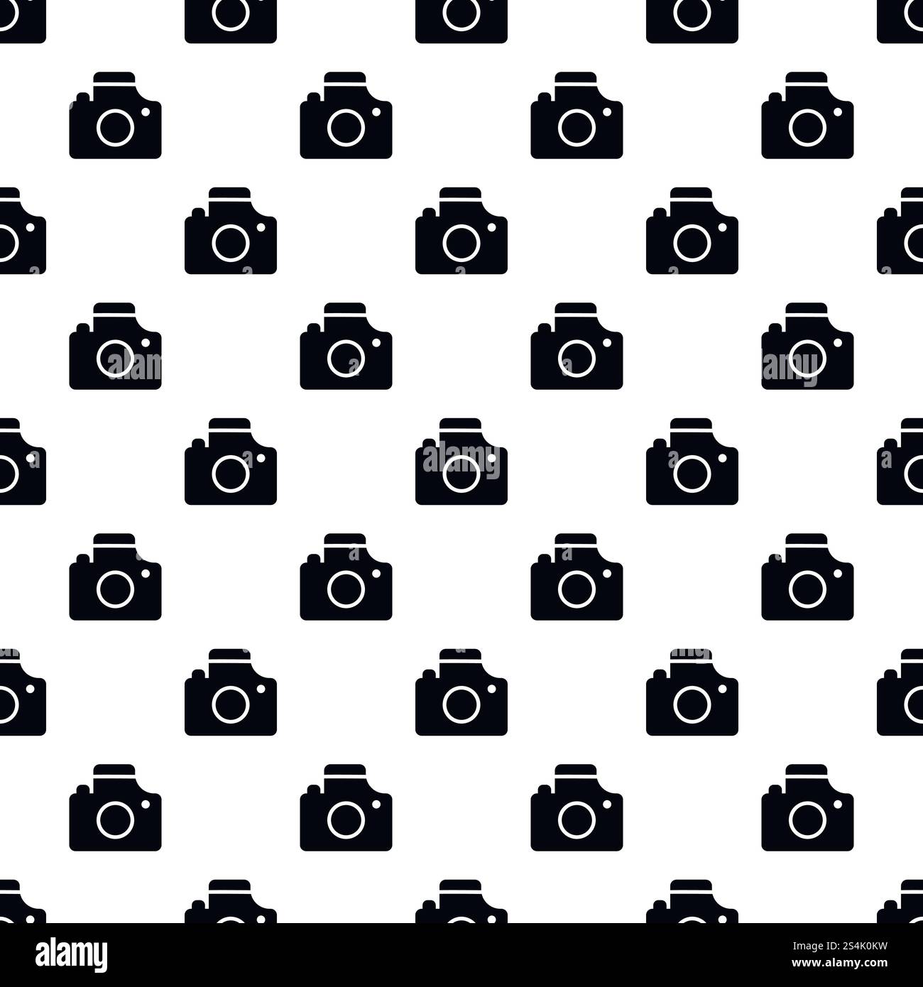Camera pattern seamless vector repeat for any web design. Camera pattern seamless vector Stock Vector