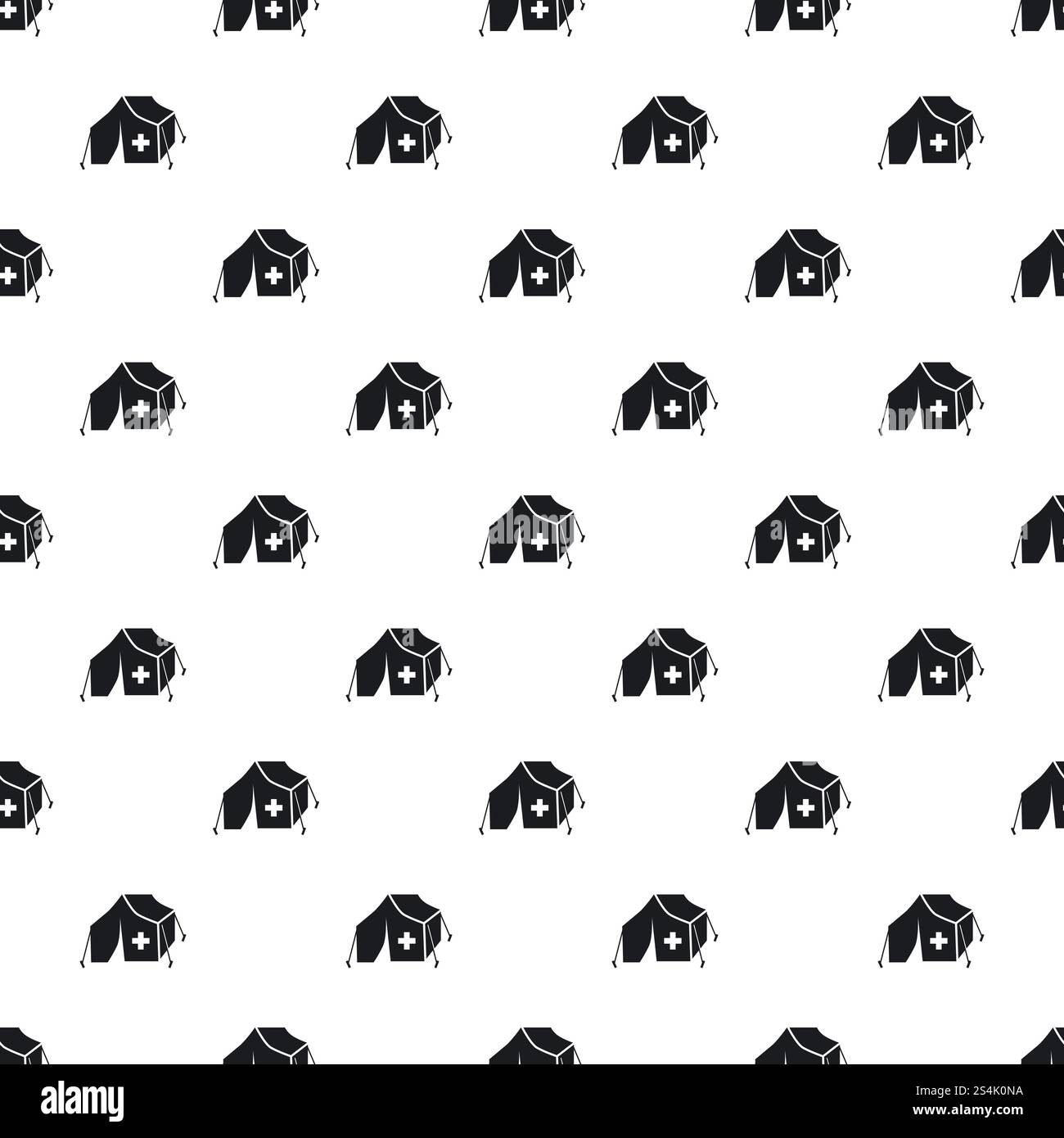 Migrant help tent pattern seamless vector repeat for any web design. Migrant help tent pattern seamless vector Stock Vector