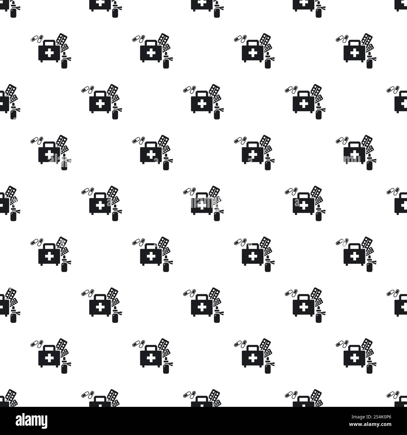 Homeless first aid kit pattern seamless vector repeat for any web ...