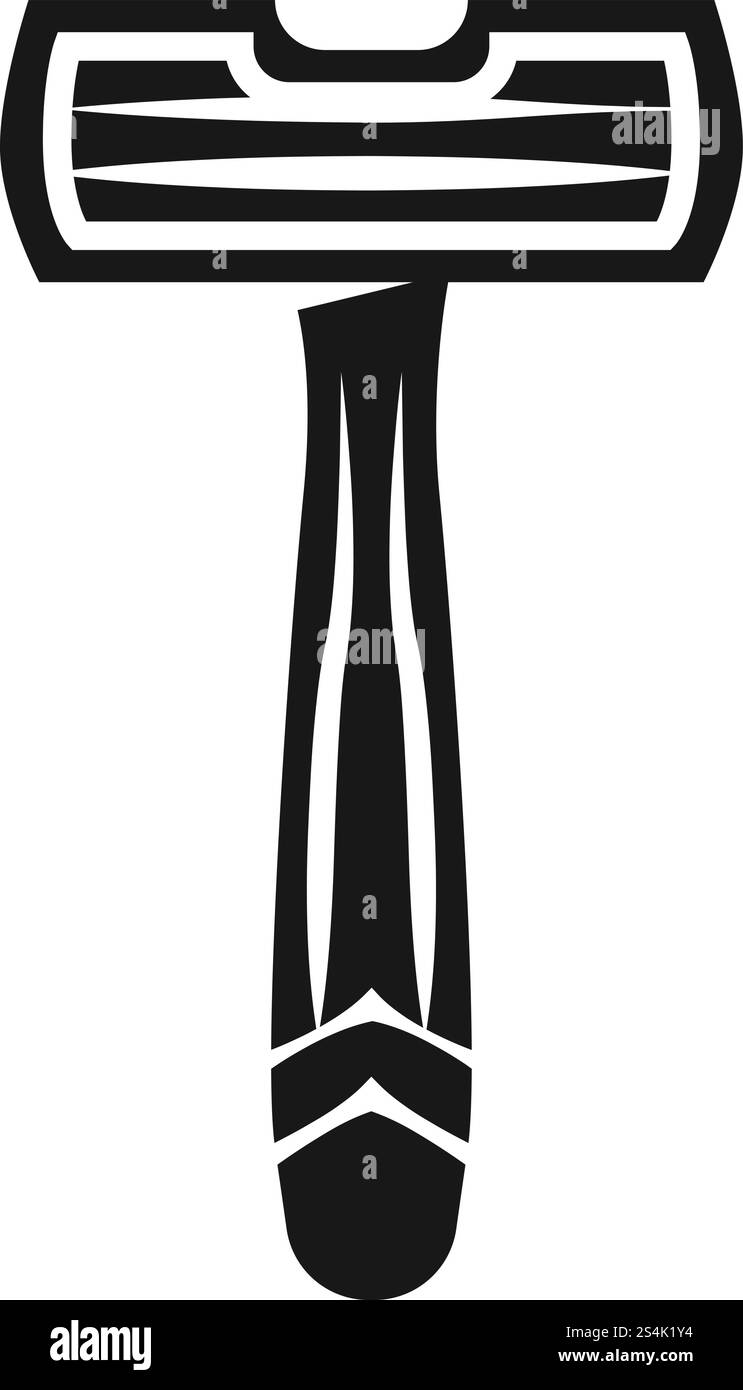 Safety razor icon. Simple illustration of safety razor vector icon for ...
