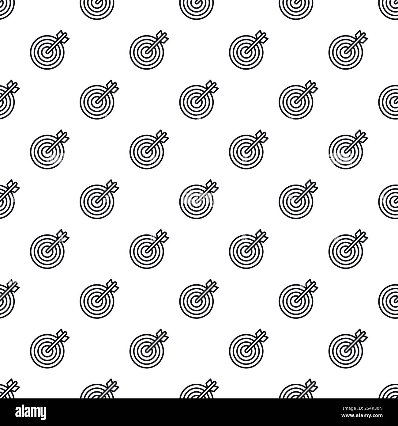 Arrow target pattern seamless vector repeat for any web design. Arrow target pattern seamless vector Stock Vector