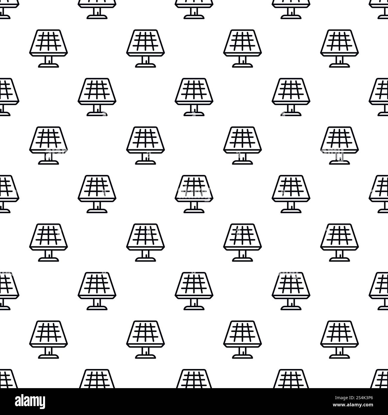 Solar panel pattern seamless vector repeat for any web design. Solar panel pattern seamless vector Stock Vector