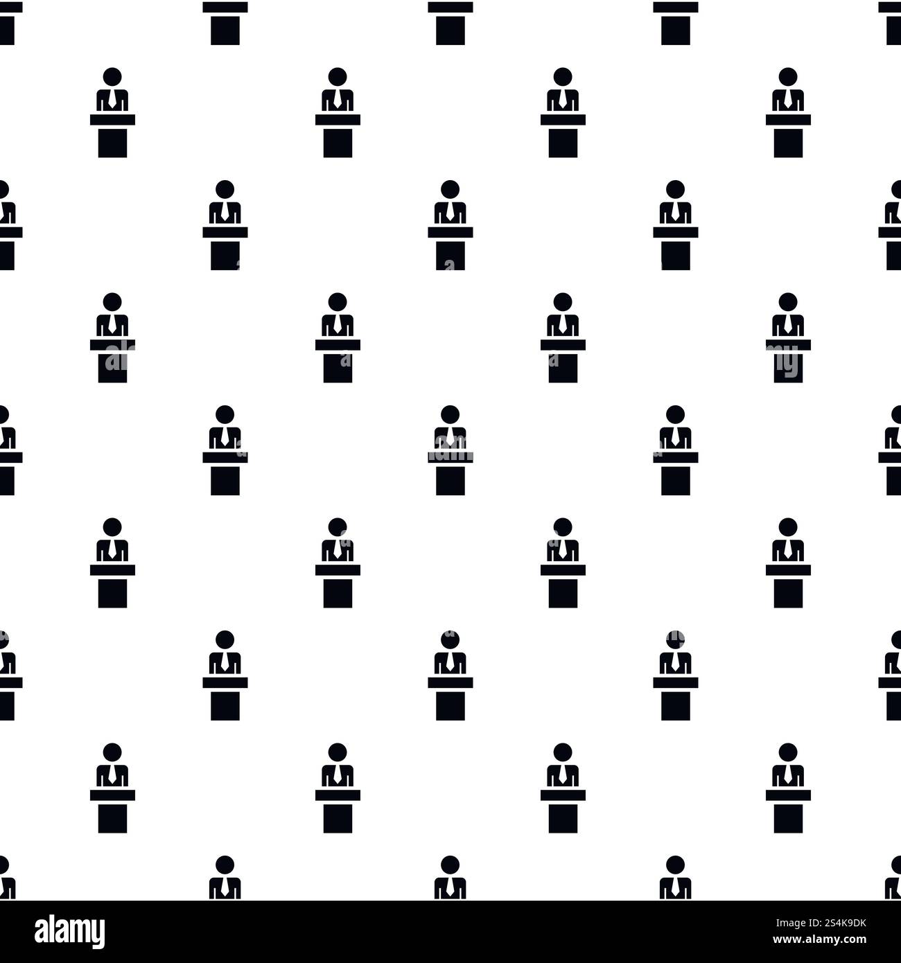 Political candidate pattern seamless vector repeat for any web design. Political candidate pattern seamless vector Stock Vector