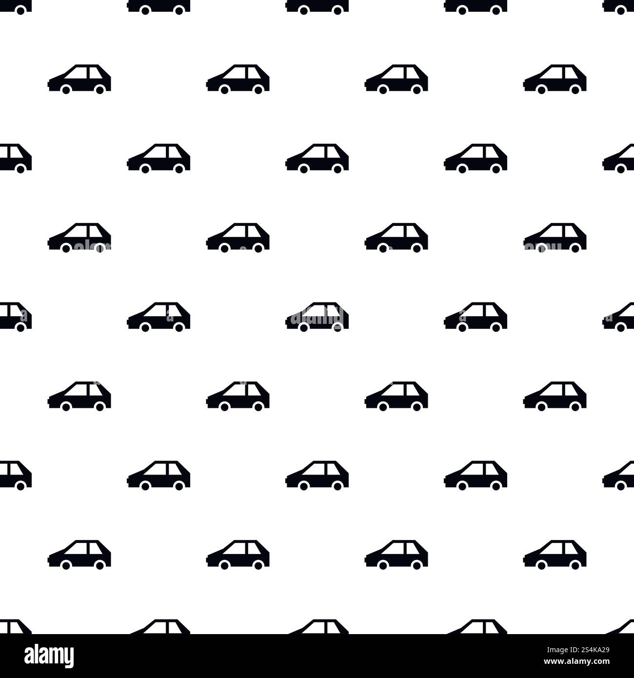 Electric car pattern seamless vector repeat for any web design. Electric car pattern seamless vector Stock Vector
