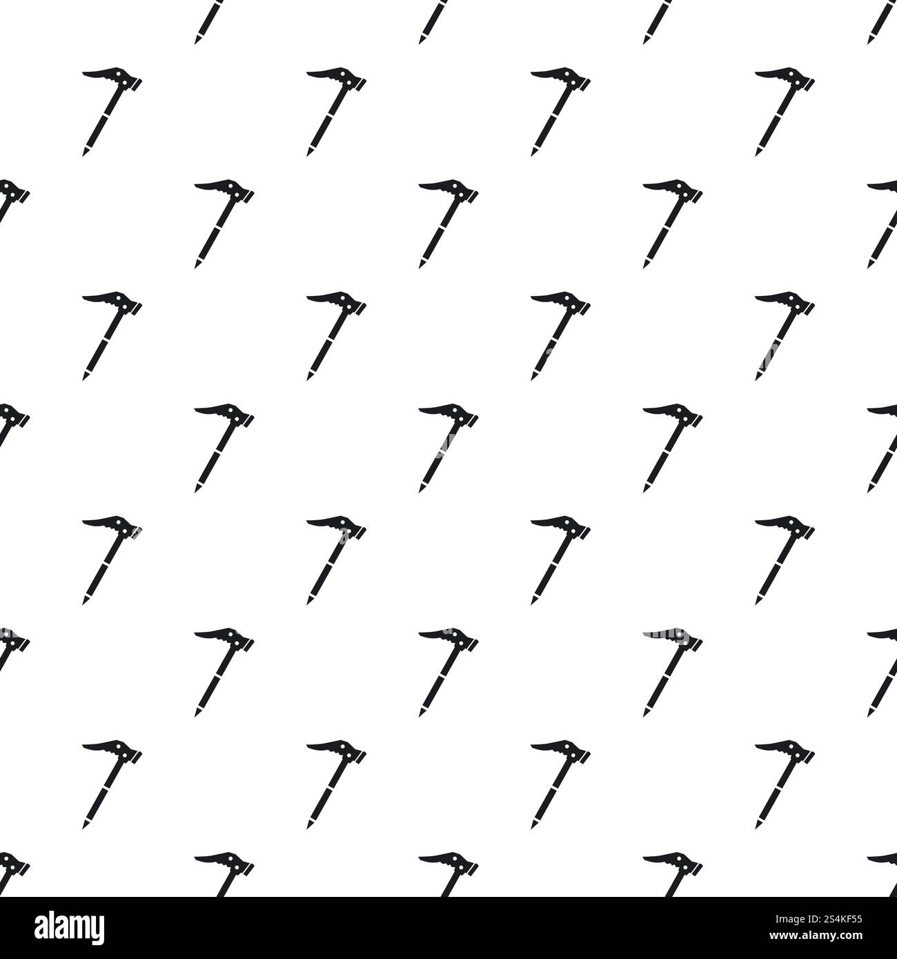 Ice axe pattern seamless vector repeat for any web design. Ice axe pattern seamless vector Stock Vector