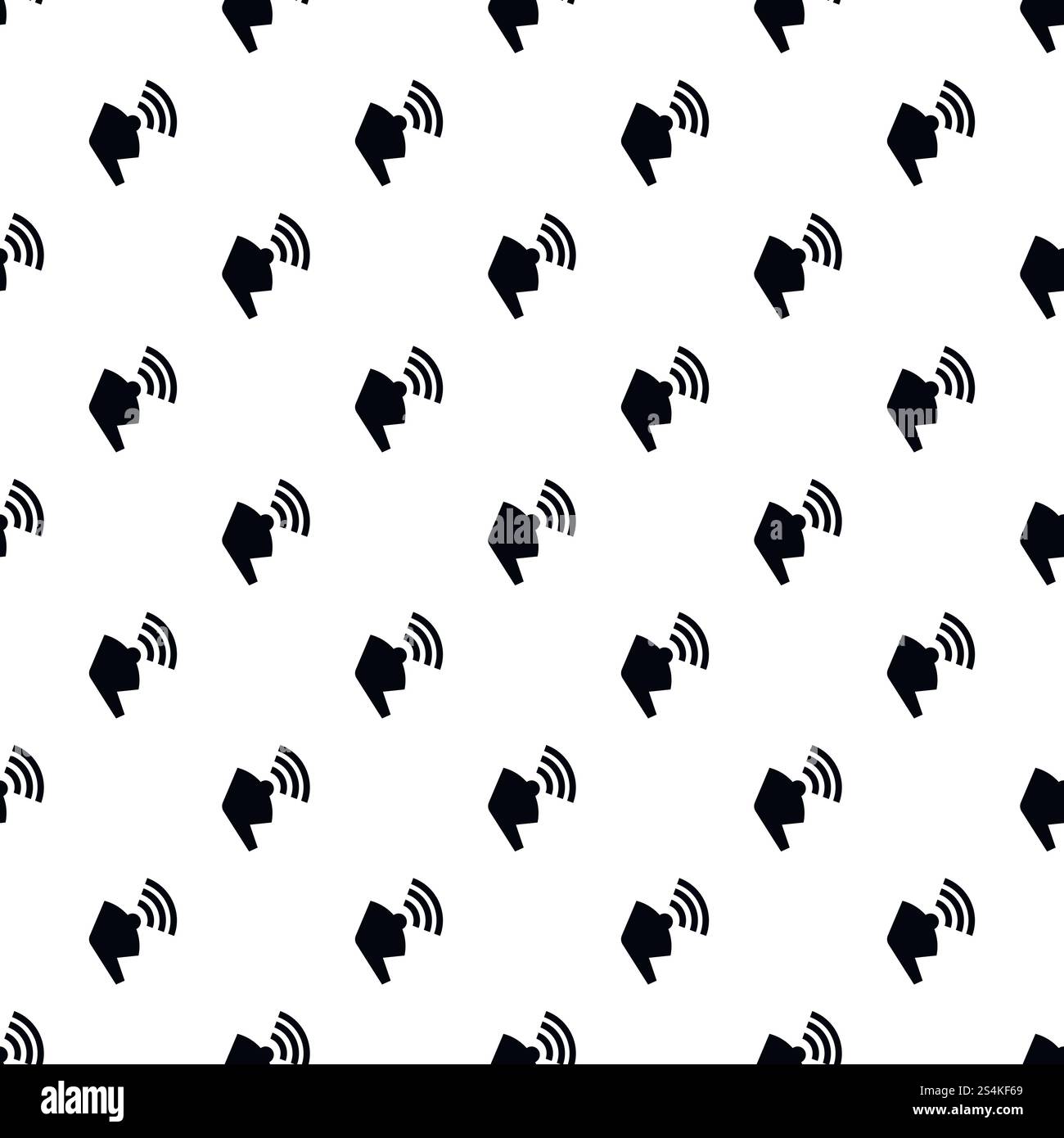 Megaphone pattern seamless vector repeat for any web design. Megaphone pattern seamless vector Stock Vector