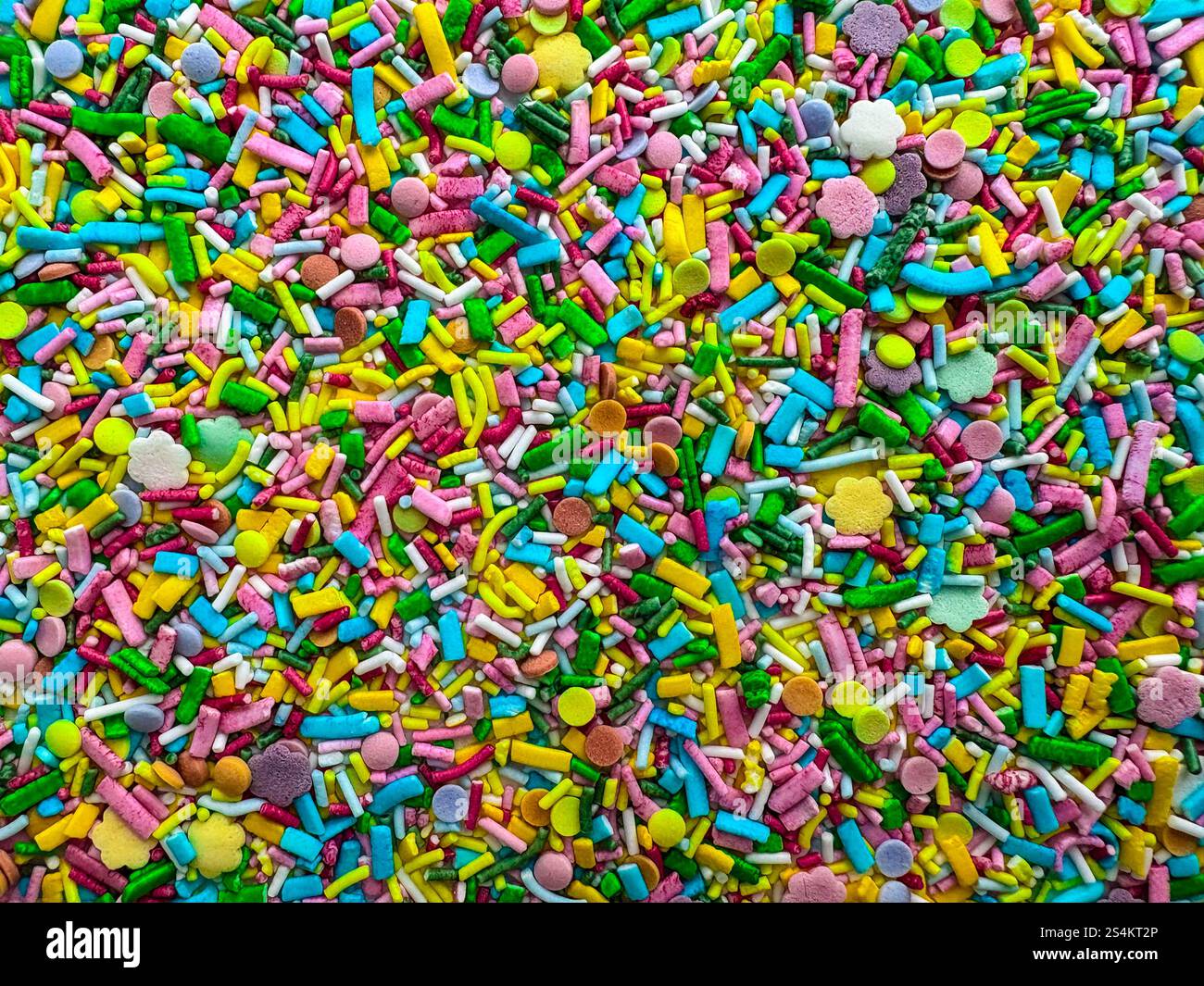 Colorful candy seamless pattern. Sugar confectionery sprinkles as ...