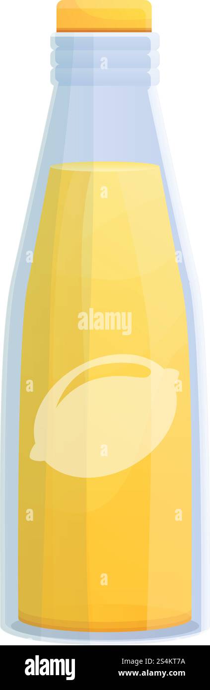 Lemonade bottle icon. Cartoon of lemonade bottle vector icon for web ...
