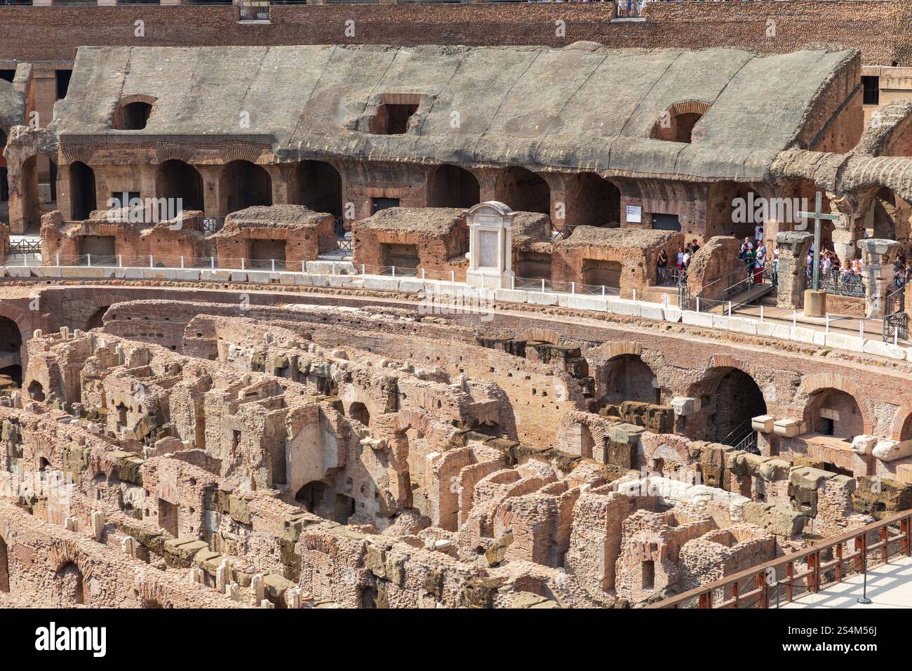 A View Of The Interior Of The Colosseum Showing The Hypogeum Greek For a-view-of-the-interior-of-the-colosseum-showing-the-hypogeum-greek-for